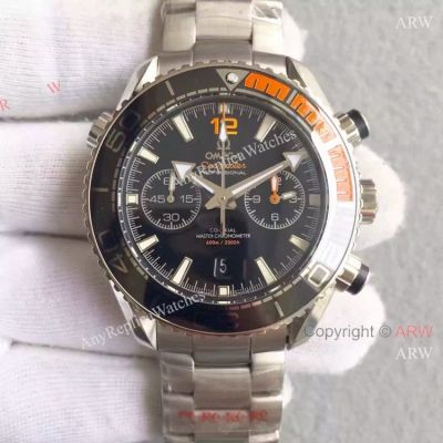 (OM)Swiss Replica Omega Seamaster 600m Master Black Orange Bezel Watch